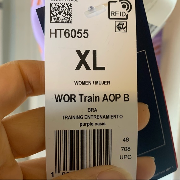 Women's Printed Medium Impact Pullover Sports Bra 
Color:Purple Oasis NWT - Picture 5 of 7